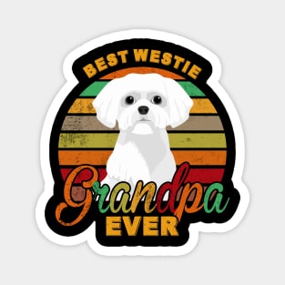 Best Westie Grandpa Ever Magnet