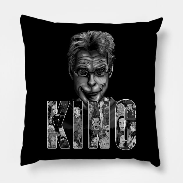 Stephen King Pillow by Hvmbertogarza