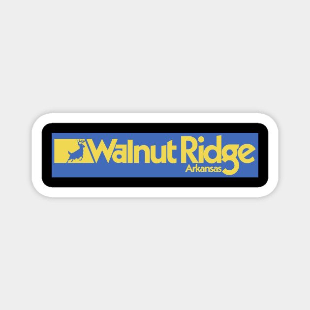 Walnut Ridge Yellow Logo Magnet by rt-shirts