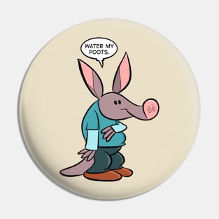 Sound advice from Barney Aardvark Pin