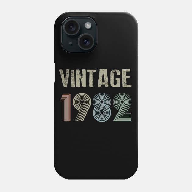 Vintage 1982 38th Birthday Gift Men Women Phone Case by semprebummer7