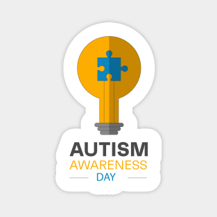 World autism - Awareness day - Puzzle Magnet