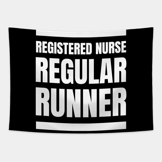 Motivational Gift for Registered Nurses: Regular Runner's Fitness Apparel Tapestry by YUED