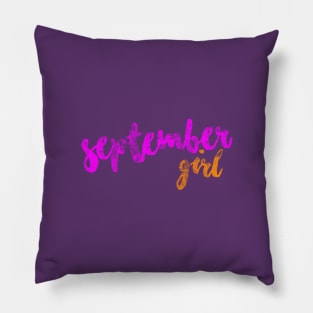 September Girl Pillow