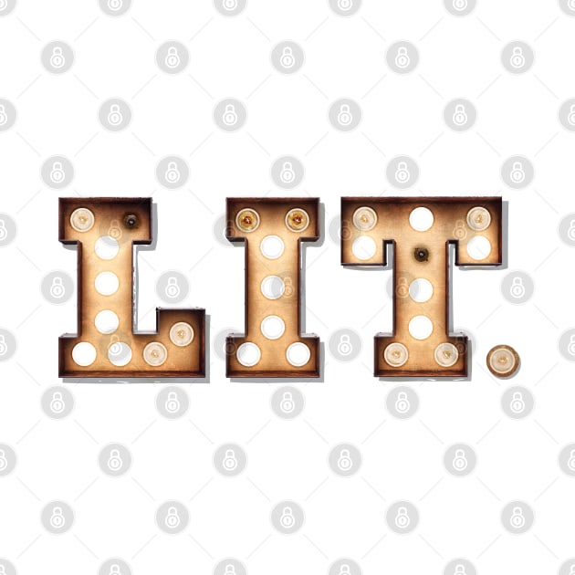 LIT Vintage Marquee Light Bulb Letters Funny by figandlilyco