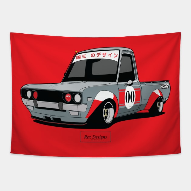 Datsun 620 Ute Tapestry by RexDesignsAus