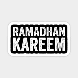 Ramadhan Kareem - Text Style White Font Magnet