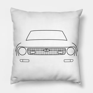 Datsun 120Y / B211 classic car black outline graphic Pillow