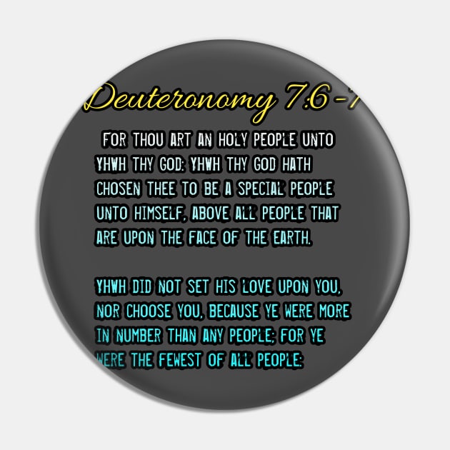Deuteronomy 7:6-7 Pin by Yachaad Yasharahla