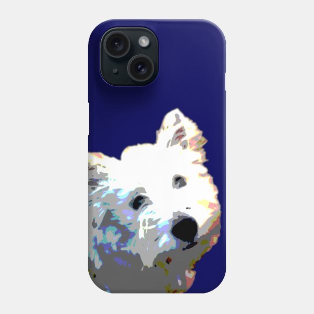 Westie Terrier Phone Case by Lil' Angel Pet Portraits