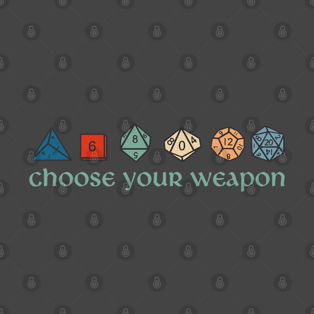 Retro Choose Your Weapon by MimicGaming