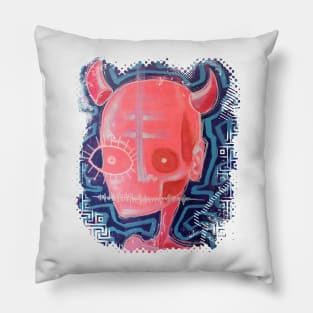 Pink demon Pillow