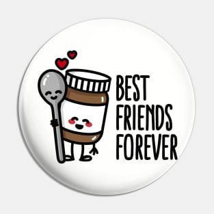 Best friends forever chocolate spread / spoon BFF Pin