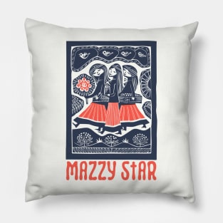 Mazzy Star .. Psychedelic Fan Art Design Pillow