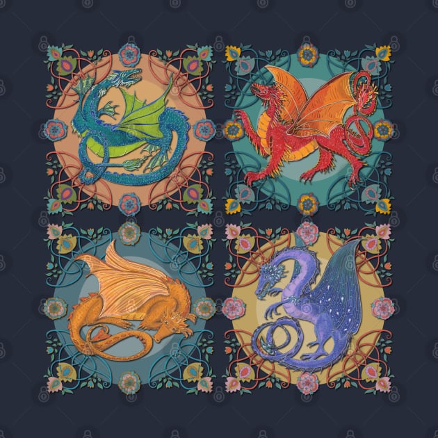 Medieval Celtic Dragon Collection by lottibrown
