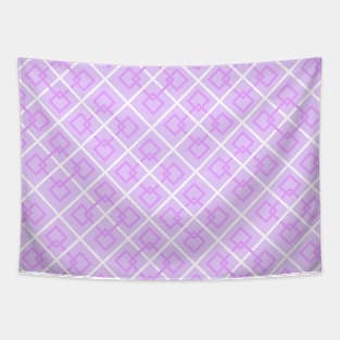 Interlocking Pink Purple Pattern Tapestry