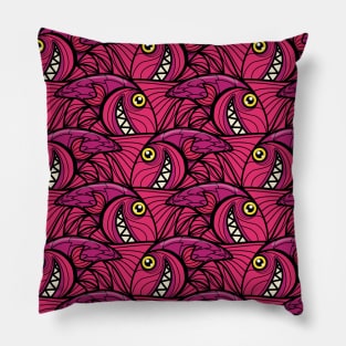 Escher fish pattern V Pillow