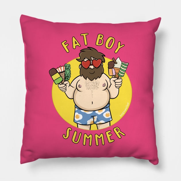 Fat Boy Summer Pillow by ScarySpaceman