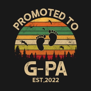 Promoted To G-pa Est 2022 Pregnancy Announcement Vintage T-Shirt