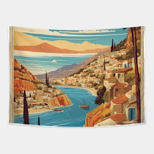 Archarnes Greece Vintage Tourism Travel Tapestry