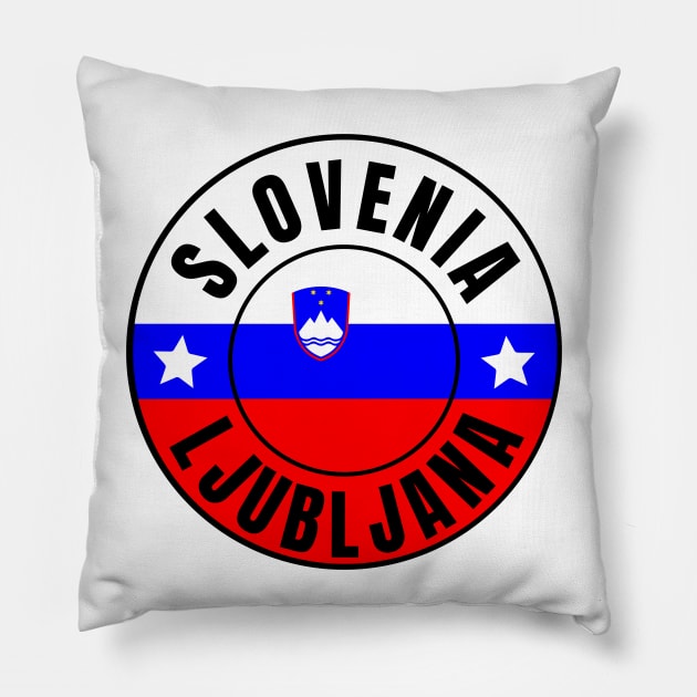 Ljubljana Pillow by footballomatic