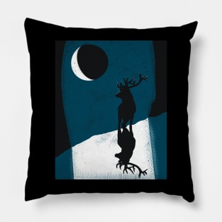 Moonlit deer Pillow