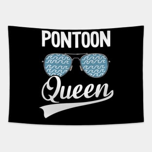 Pontoon Queen Funny Pontoon Tapestry