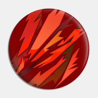 Orange Lightning Pin