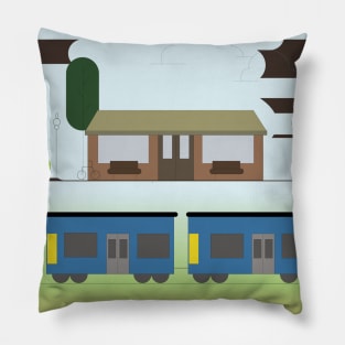 Train station Pillow