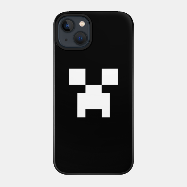 Creeper White Face - Minecraft - Minecraft Creeper - Phone Case