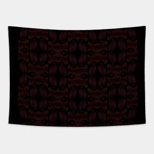 chocolate and maroon swirling abstract pattern 2 Tapestry