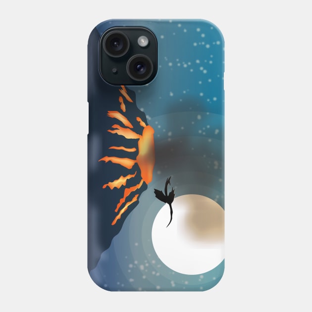 Volcano Phone Case by melcu