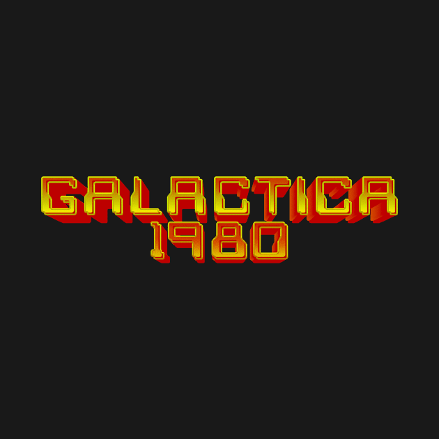 Battlestar Galactica 1980 3D Golden Logo by MalcolmDesigns