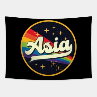 Asia // Rainbow In Space Vintage Style Tapestry