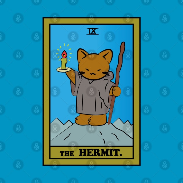 TAROT CARDS | THE HERMIT. | CAT by Byntar