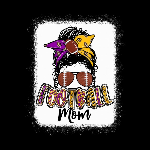 Football Mom Purple and Gold by Wonder man 