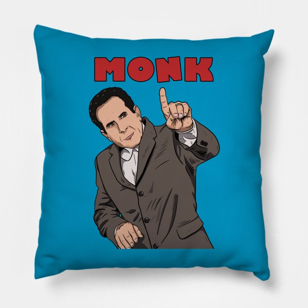 Adrian Monk Pillow by Black Snow Comics