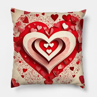 Red heart valentines day gift ideas Pillow