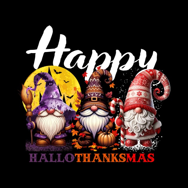 Thanksgiving Gnomes Christmas Happy HalloThanksMas by Schoenberger Willard