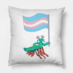 Mantis Shrimp Transgender Pride! Pillow