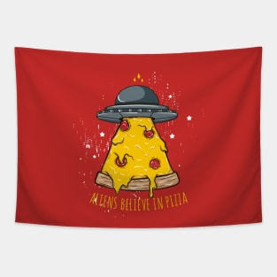 UFO & Pizza Tapestry