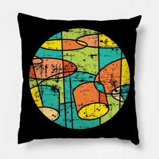 Drum Set Abstract Style Pillow