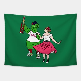 Phanatic dancing with the girl Tapestry