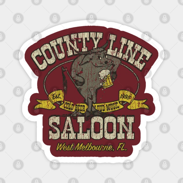 County Line Saloon Magnet by JCD666