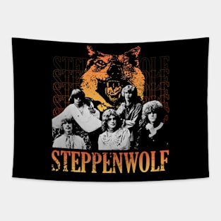 RETRO WOLF PHOTO Tapestry