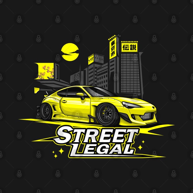 Street Legal - Subie Gang BRZ (Yellow) by Jiooji Project