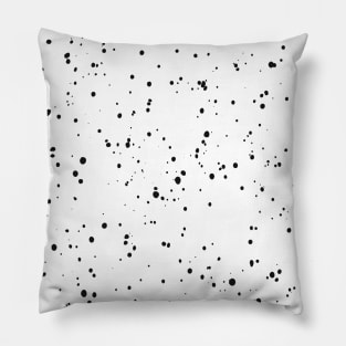 Black & White Ink Spots Pillow