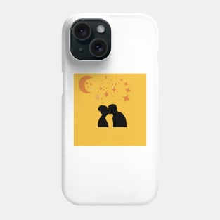 Kisses under the stars and the moon Phone Case