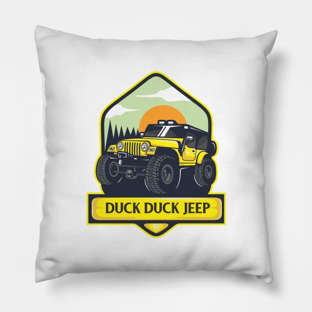 Duck Duck Jeep Pillow by Duck Duck Jeep