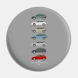 ZX Classic car collection Pin